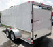 Enclosed Trailer 7'x16' - V - Nose Motorcycle Lawn Mower Storage - SLE Equipment - 15