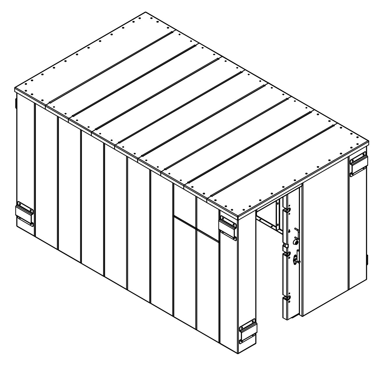 SR84X144G ESP Safety Shelter 84" x 144"- 25 Person Private / 15 Person Business