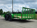 6'4" x 16' Utility Trailer Double Axle Dovetail With Gate Powder Coated (2) 3500lb  2-brakes Back left angle picture 