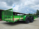 6'4" x 16' Utility Trailer Double Axle Dovetail With Gate Powder Coated (2) 3500lb  2-brakes Back right angle picture 