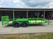 6'4" x 16' Utility Trailer Double Axle Dovetail With Gate Powder Coated (2) 3500lb  2-brakes Left side picture 