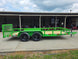 6'4" x 16' Utility Trailer Double Axle Dovetail With Gate Powder Coated (2) 3500lb  2-brakes Left side picture 
