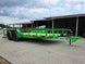 6'4" x 16' Utility Trailer Double Axle Dovetail With Gate Powder Coated (2) 3500lb  2-brakes Open front left angle picture 