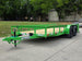 6'4" x 16' Utility Trailer Double Axle Dovetail With Gate Powder Coated (2) 3500lb  2-brakes Open front right angle picture 