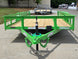 6'4" x 16' Utility Trailer Double Axle Dovetail With Gate Powder Coated (2) 3500lb  2-brakes Open front side picture 