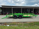 6'4" x 16' Utility Trailer Double Axle Dovetail With Gate Powder Coated (2) 3500lb  2-brakes Open left side picture 