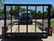 6'4" x 16 Utility Trailer Double Axle straight deck With Gate Powder Coated (2) 3500lb Axles Back side picture 
