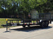 6'4" x 16 Utility Trailer Double Axle straight deck With Gate Powder Coated (2) 3500lb Axles Front right angle picture 