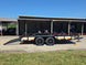 6'4" x 16 Utility Trailer Double Axle straight deck With Gate Powder Coated (2) 3500lb Axles Open left side picture 