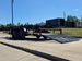 6'4" x 16 Utility Trailer Double Axle straight deck With Gate Powder Coated (2) 3500lb Axles Open back left angle picture 