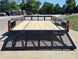 6'4" x 16 Utility Trailer Double Axle straight deck With Gate Powder Coated (2) 3500lb Axles Open back side picture 