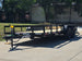 6'4" x 16 Utility Trailer Double Axle straight deck With Gate Powder Coated (2) 3500lb Axles Open front right angle picture 