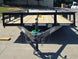 6'4" x 16 Utility Trailer Double Axle straight deck With Gate Powder Coated (2) 3500lb Axles Open front side picture 