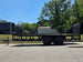 6'4" x 16 Utility Trailer Double Axle straight deck With Gate Powder Coated (2) 3500lb Axles Right side picture 