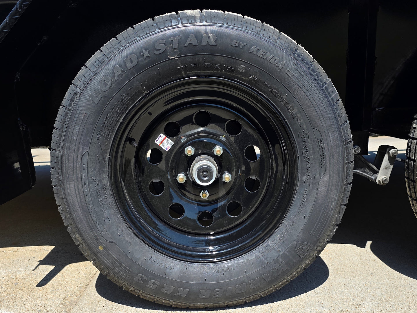 6'4" x 16 Utility Trailer Double Axle straight deck With Gate Powder Coated (2) 3500lb Axles Wheel picture 