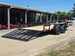 6'4" x 16 Utility Trailer Double Axle straight deck With Gate Powder Coated (2) 3500lb Axles Open back right angle picture 