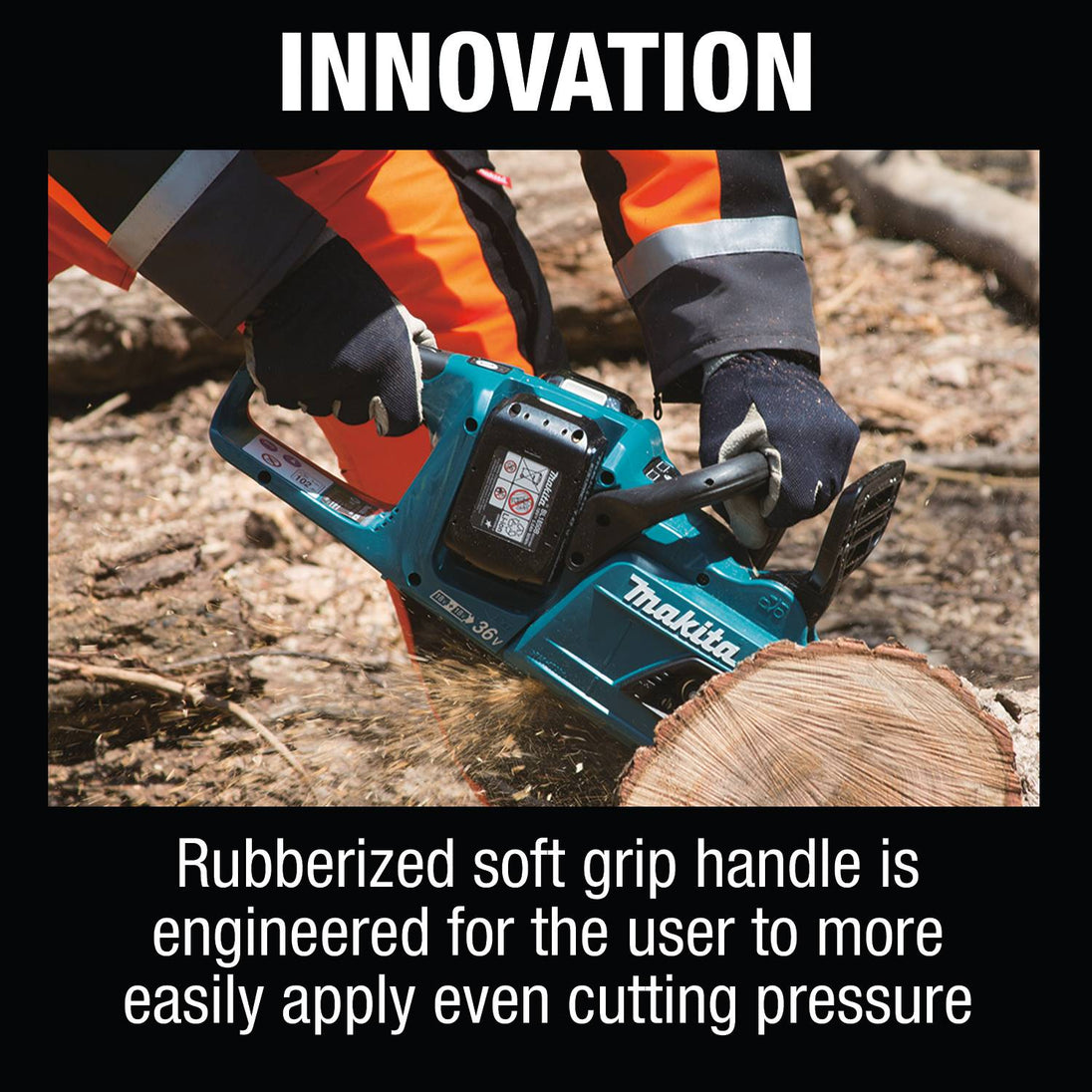 Makita XCU07PT 36V (18V X2) LXT Brushless 14" Top Handle Chainsaw Kit (5.0Ah) - Includes 2 Batteries and Dual - Port Rapid Charger - SLE Equipment - 14