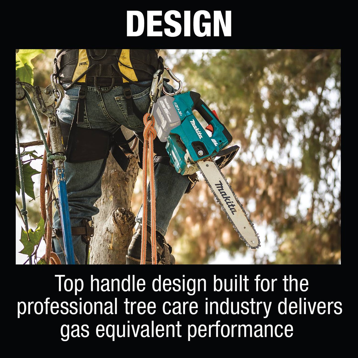 Makita 18V X2 (36V) LXT Lithium‑Ion 14" Top Handle Chainsaw XCU08Z - Tool Only - SLE Equipment - 15