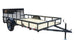 6.4x12 Grey Powder-Coated Dovetail Utility Trailer