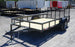 6.4x12 Grey Powder-Coated Dovetail Utility Trailer