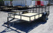 6.4x12 Grey Powder-Coated Dovetail Utility Trailer