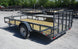6.4x12 Grey Powder-Coated Dovetail Utility Trailer