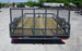 6.4x12 Grey Powder-Coated Dovetail Utility Trailer