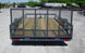 6.4x12 Grey Powder-Coated Dovetail Utility Trailer