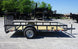 6.4x12 Grey Powder-Coated Dovetail Utility Trailer