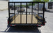 Utility Trailer 6.4' x 14' Spring Assist A-Frame Gate Tire Rack Tandem Axle