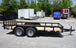 Utility Trailer 6.4' x 14' Spring Assist A-Frame Gate Tire Rack Tandem Axle