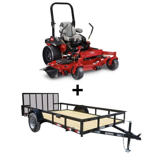 Toro 72912 ZMaster Zero Turn Mower Utility Trailer Bundle