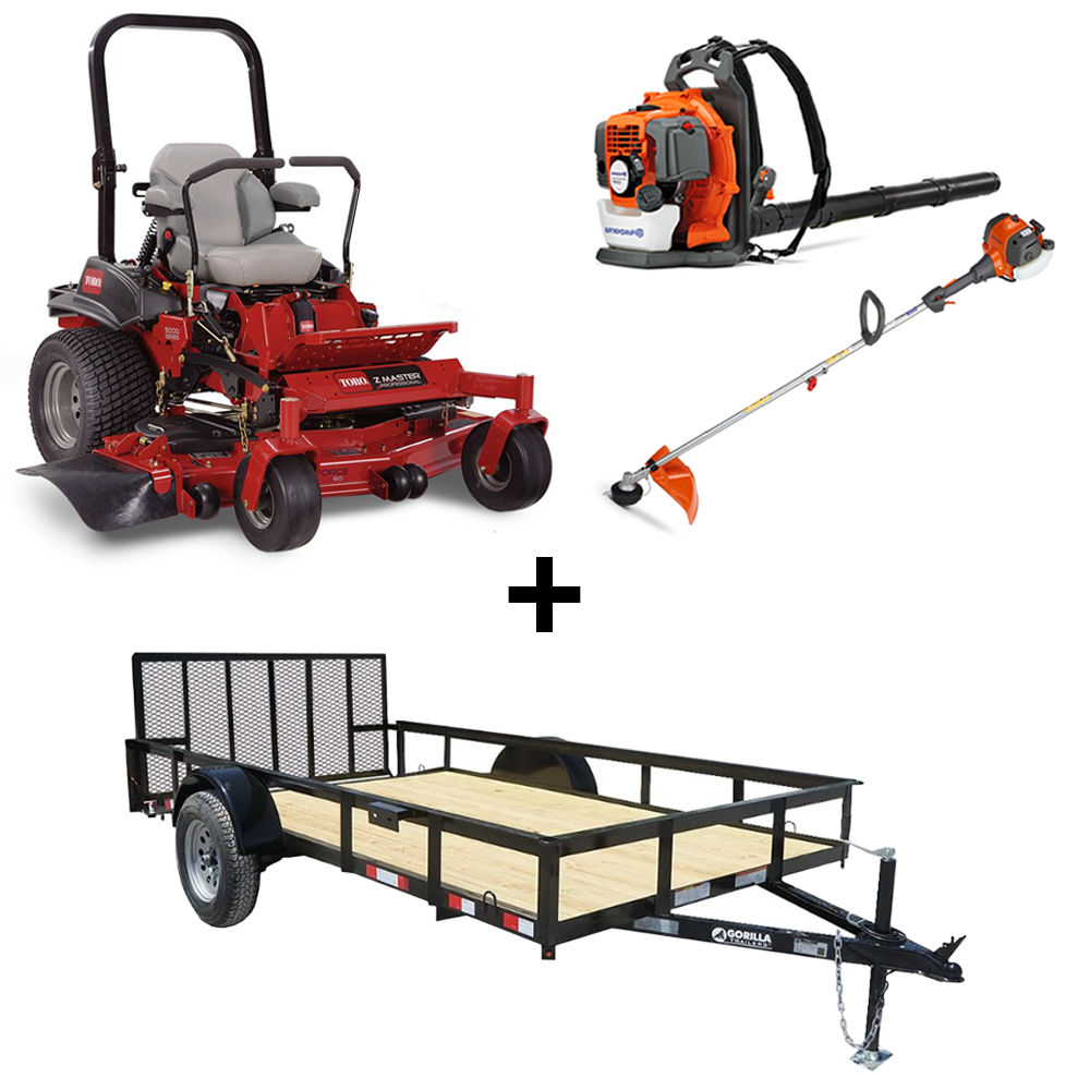 Toro 72955 ZMaster Zero Turn Mower Util Trailer Handheld Bundle