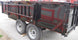 Dump Trailer 6'x12' Heavy Duty Landscape Construction 2 ft Sides 5200 lbs Axles Side Angle