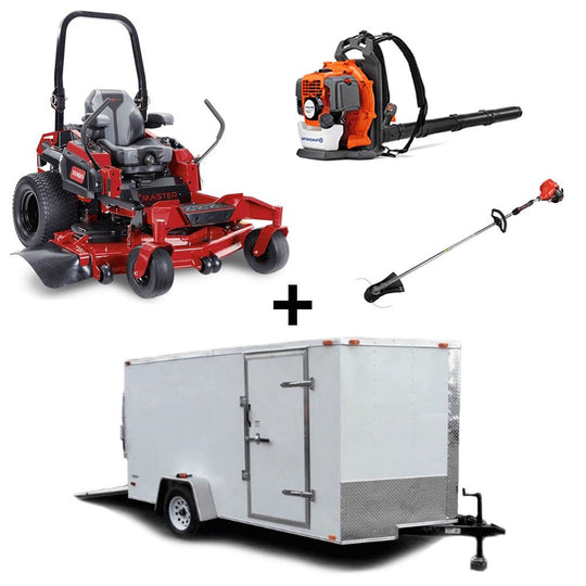 Toro ZMaster 52" 74002 Zero Turn Lawn Mower Handheld Encl Trailer Bundle - SLE Equipment - 1