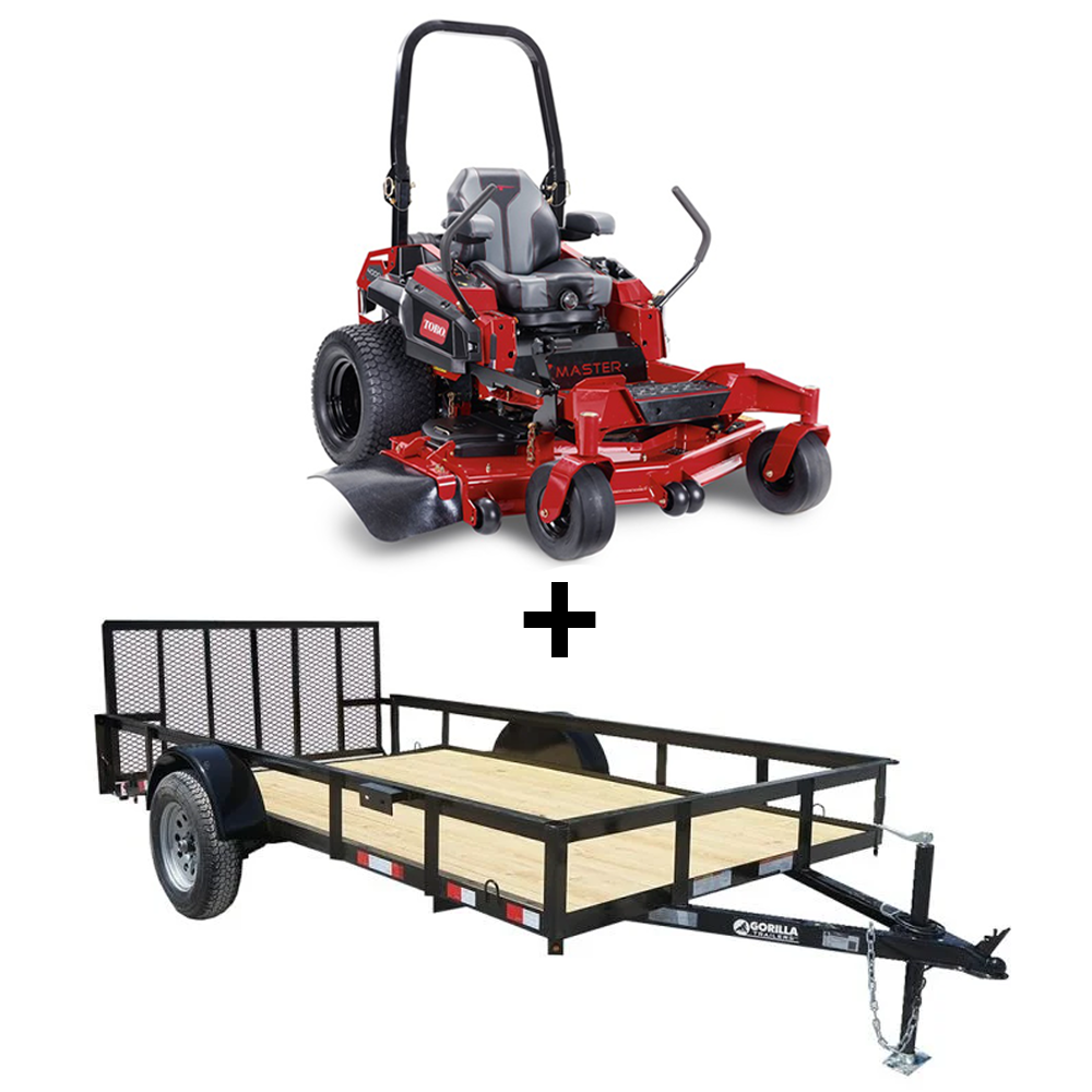 Toro 74015 ZMaster Zero Turn Mower Utility Trailer Bundle