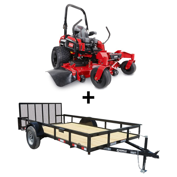 Toro 74054 60" ZMaster Zero Turn Mower Utility Trailer Bundle