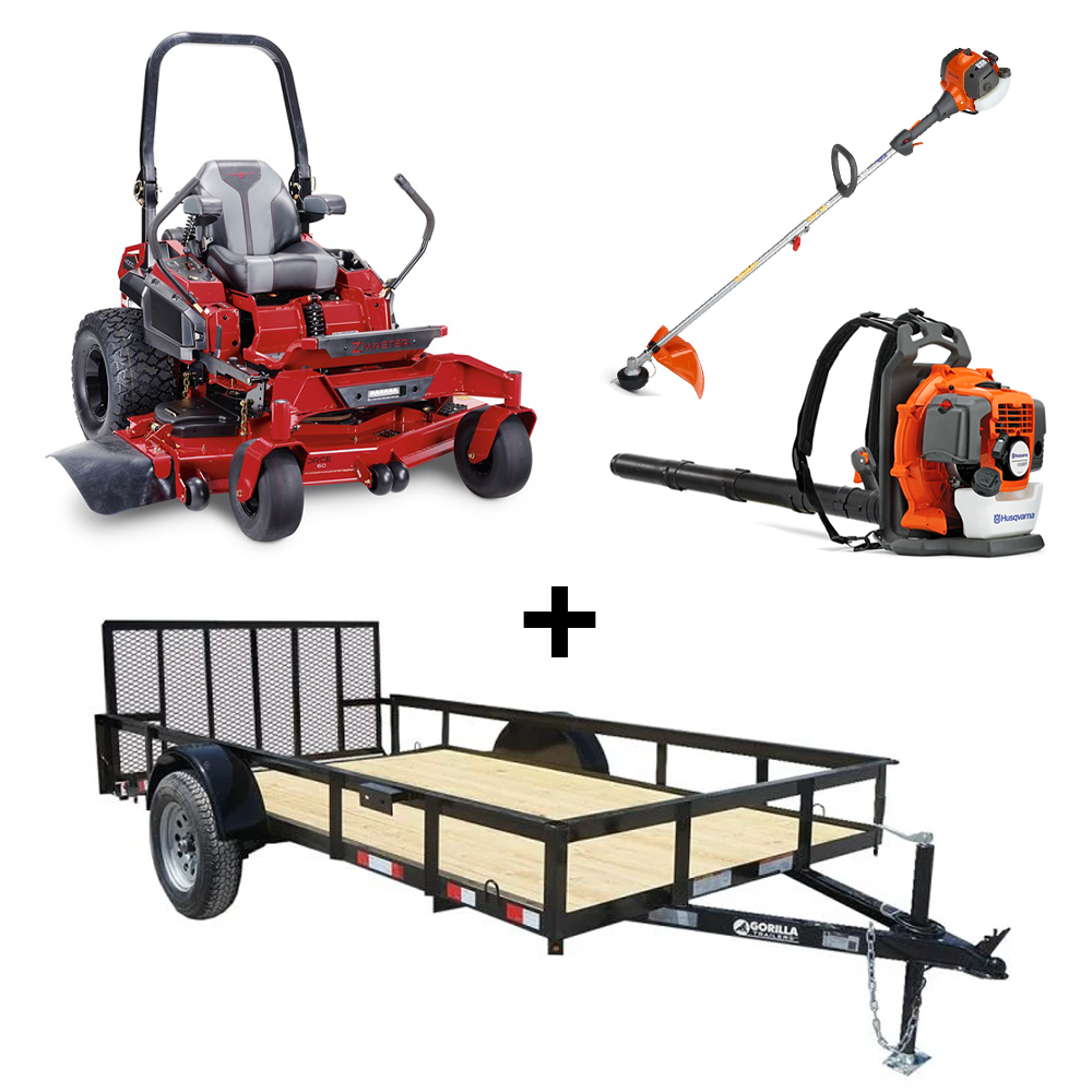 Toro 74055 ZMaster MyRide Zero Turn Mower Handhelds Utility Trailer Bundle