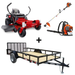 Toro 75746 TimeCutter Zero Turn Mower Handhelds Utility Trailer Bundle