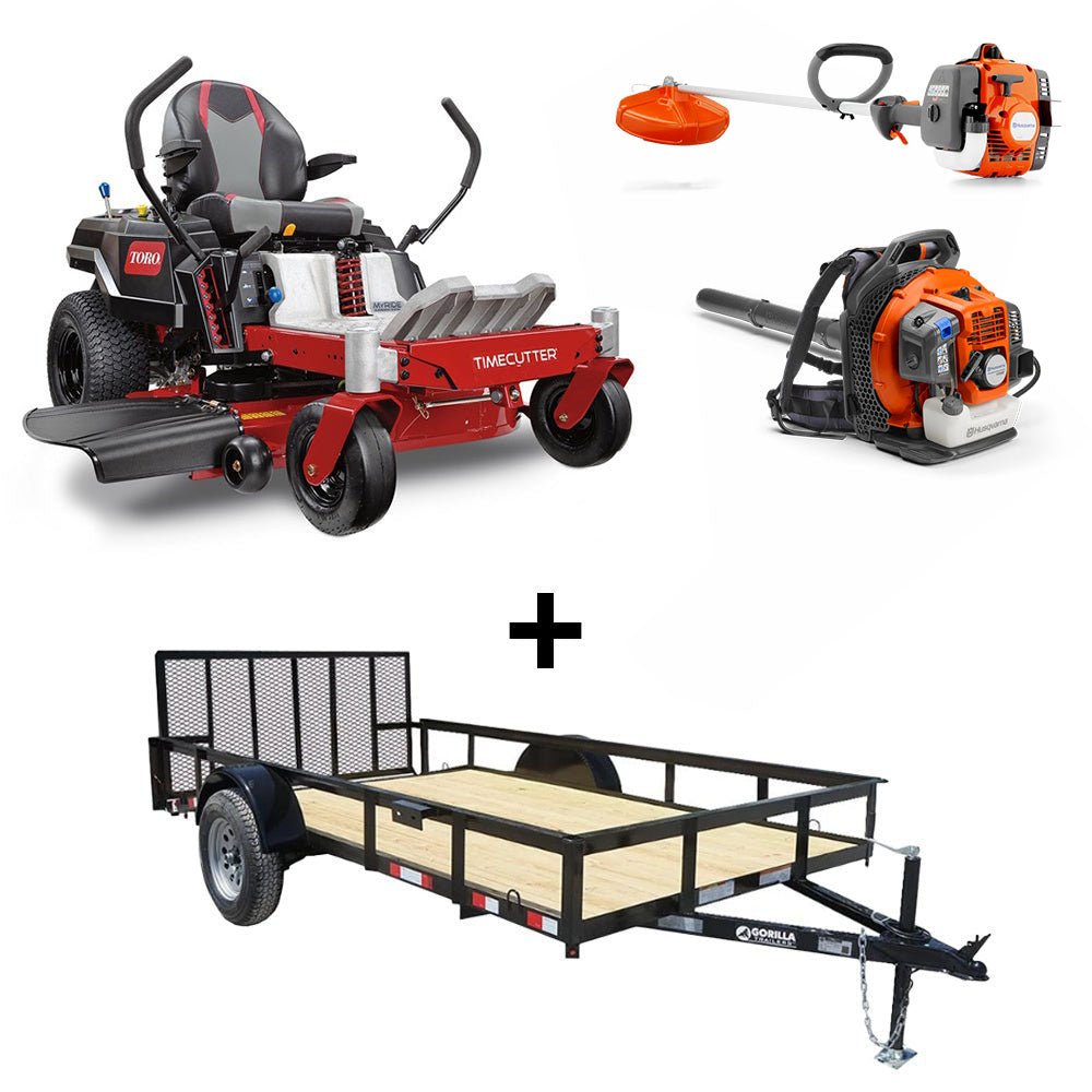 Toro 75747 42" TimeCutter Zero Turn Mower Util Trailer Handheld Bundle - SLE Equipment - 1