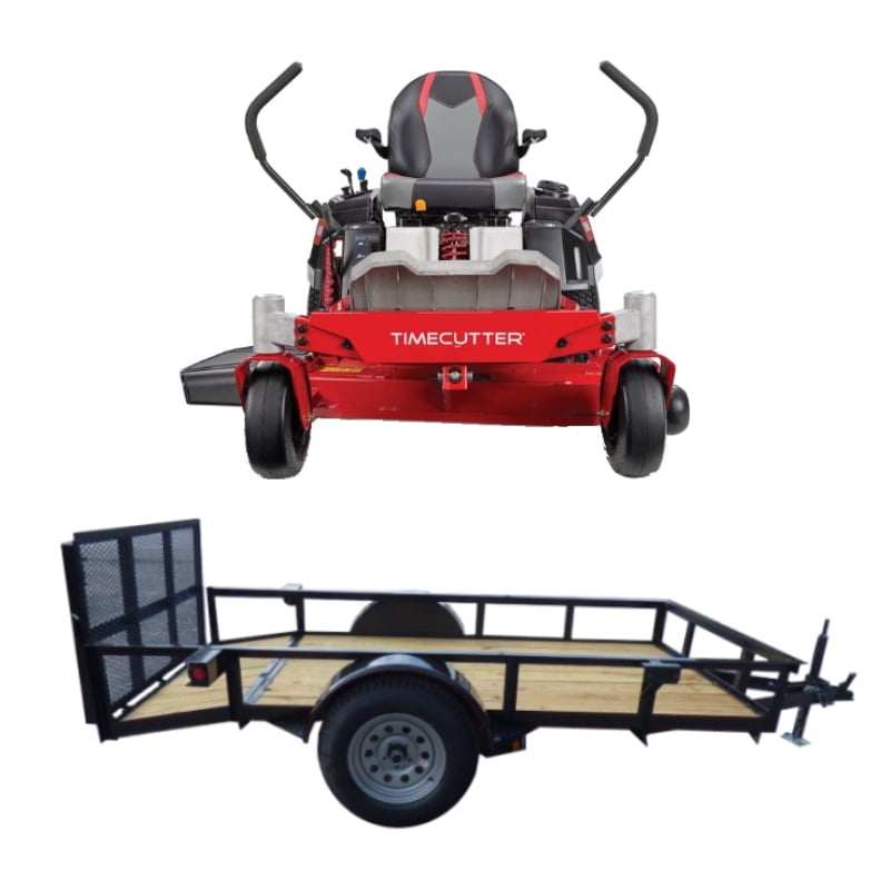 Toro 75759 50" Zero Turn Mower 5x10 Utility Trailer Package