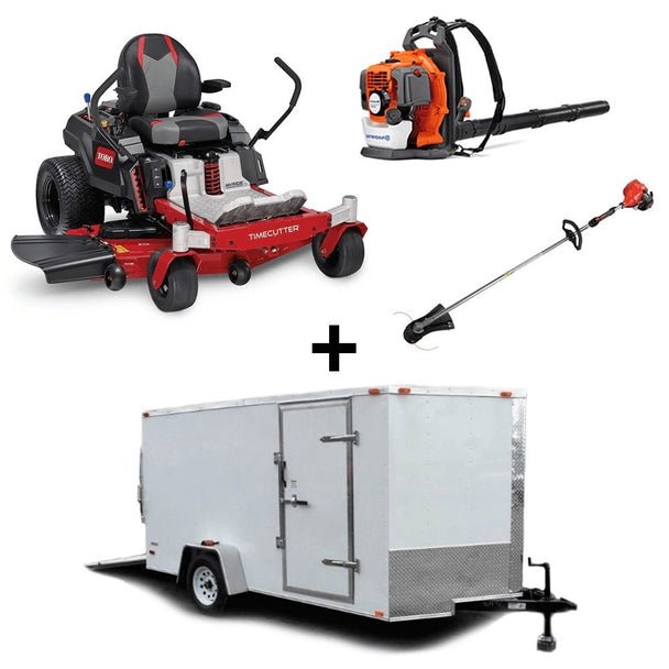 Toro 75756 TimeCutter MyRIDE 54" Zero Turn Mower Encl Trailer Handheld Bundle - SLE Equipment - 1