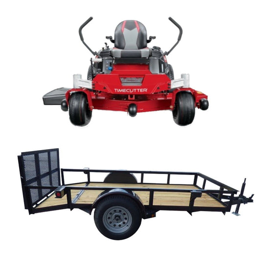 Toro 75760 60" Zero Turn Mower 6x12 Utility Trailer Package