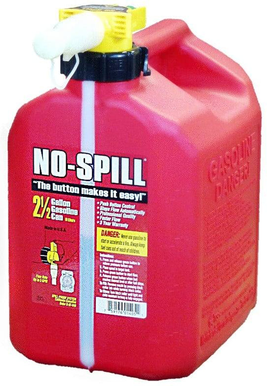 No Spill 759176014051 2.5 Gallon Gasoline Can - SLE Equipment - 1