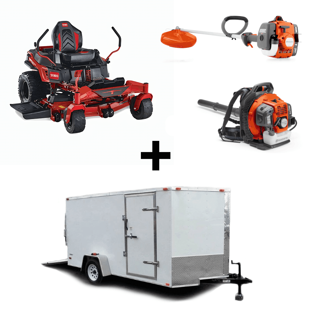 Toro 76511 54" Titan MyRide Zero Turn Lawn Mower Handheld Enclosed Trailer Package Deal - SLE Equipment - 1
