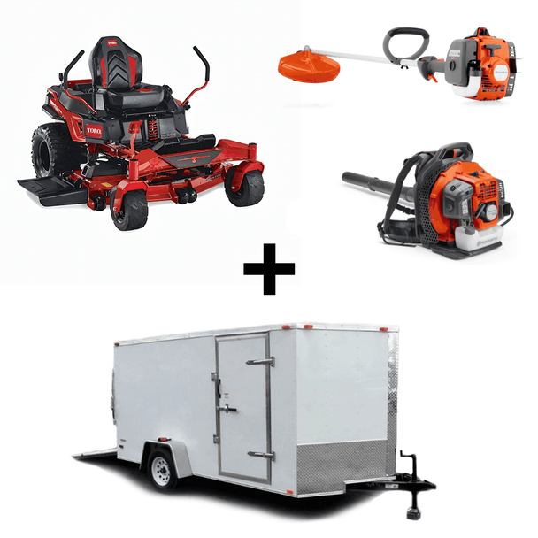 Toro 76511 54" Titan MyRide Zero Turn Lawn Mower Handheld Enclosed Trailer Package Deal - SLE Equipment - 1