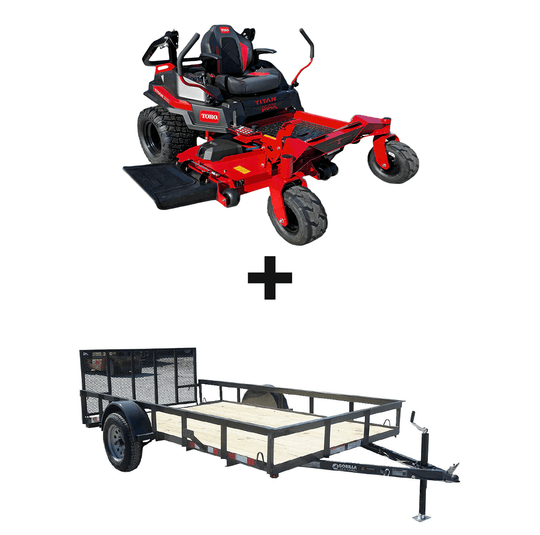Toro 76606 Titan MAX Zero Turn Mower Utility Trailer Bundle - SLE Equipment - 1