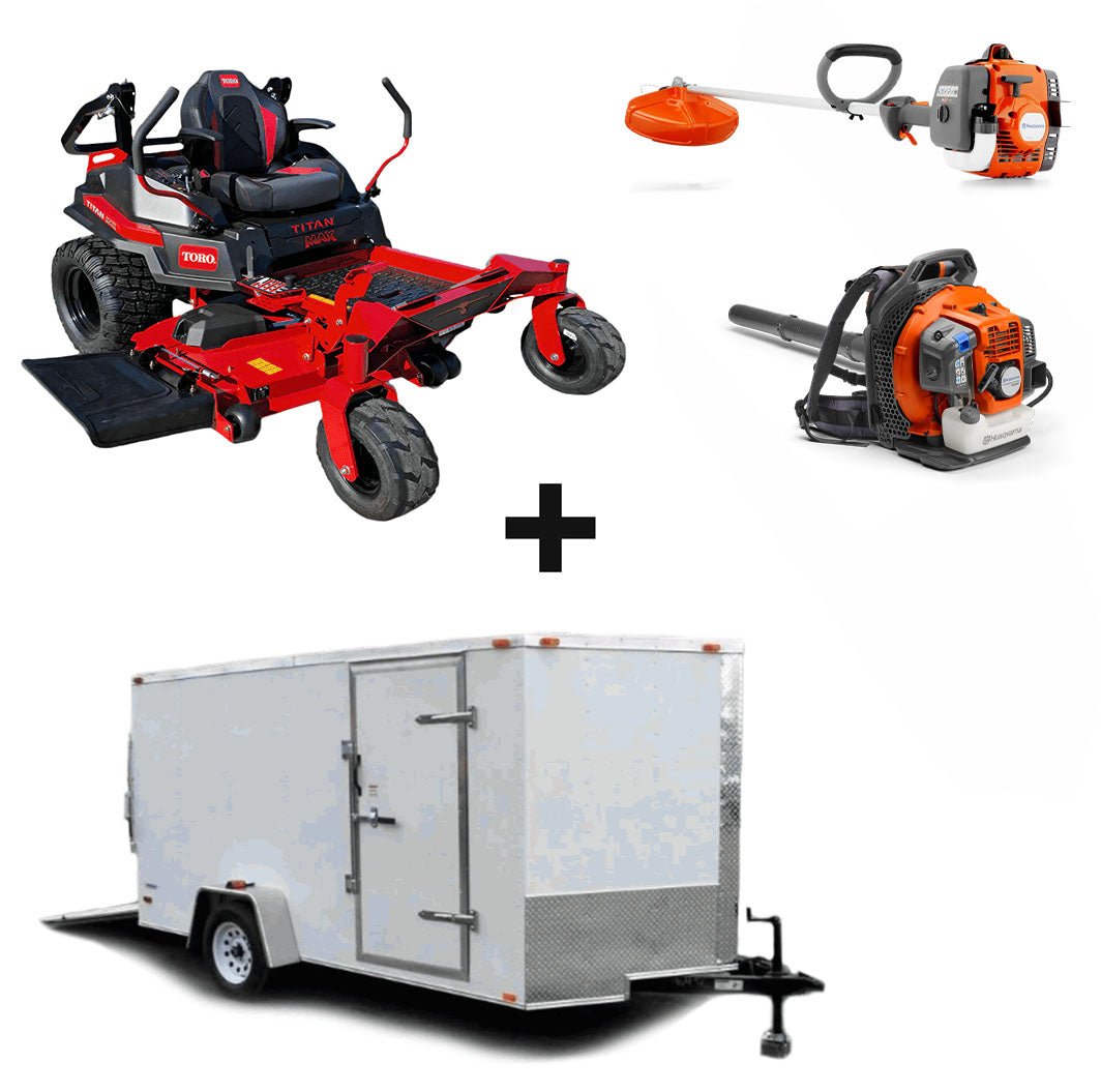 Toro 76606 Titan MAX Zero Turn Mower Enclosed Trailer Handheld Bundle - SLE Equipment - 1