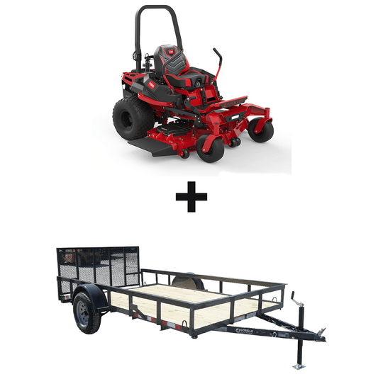 Toro 77291 52" ZMaster MyRIDE Zero Turn Mower Utility Trailer Package - SLE Equipment - 1