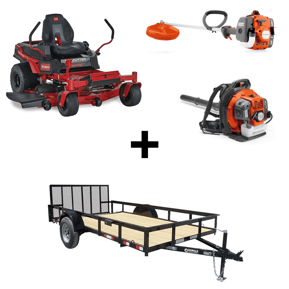 Toro 77501 50" TimeCutter Max Zero Turn Mower Handheld Utility Trailer Package Deal - SLE Equipment - 1